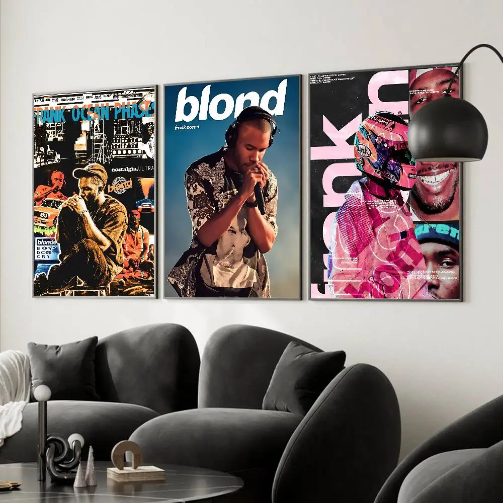 F-Frank Oceans Blonde Poster Canvas Painting For Living Room Home Decor Wall Art Sticker For Bar Living Vintage Decor Print Gift