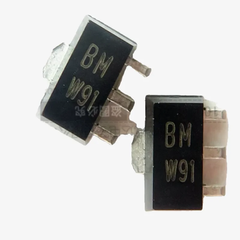 10PCS-50PCS BCX55 Silk screen BE BCX55-16 Silk screen BM  SOT89   60V 1A NPN Power Transistor Bipolar Junction Transistor