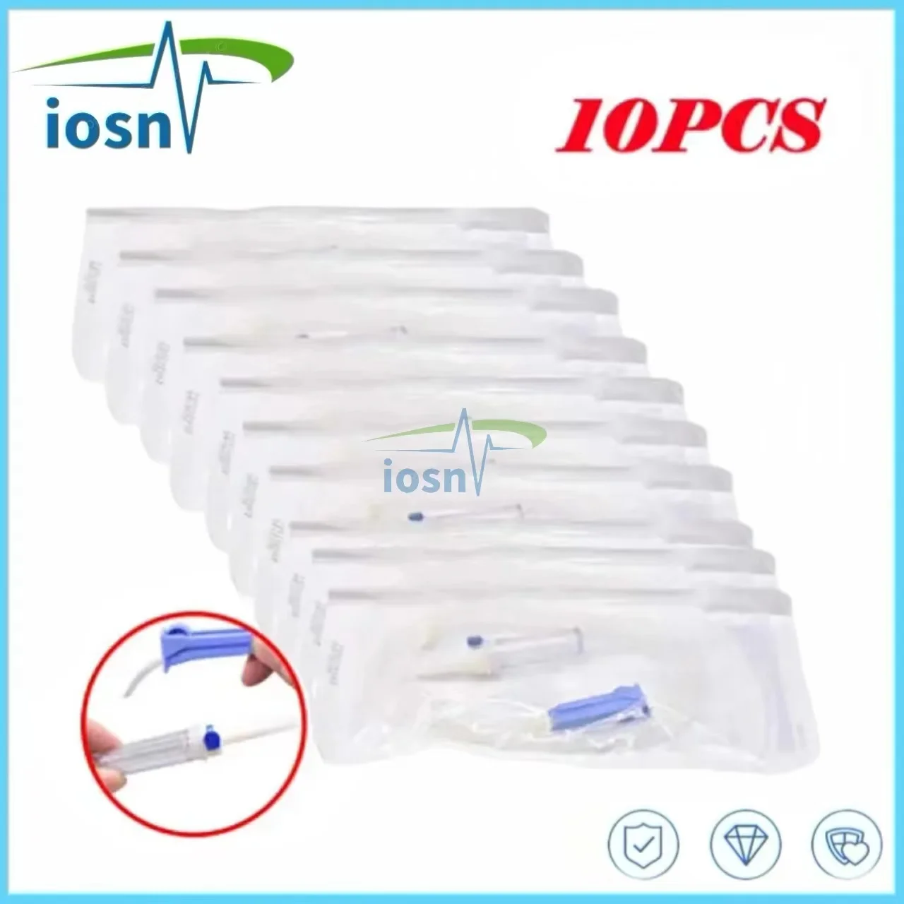 10PCS Dental Implant Surgical Flushing Pipe Irrigation Tubing Dental Water Pipe Transparent Disposable Tube Match NSK