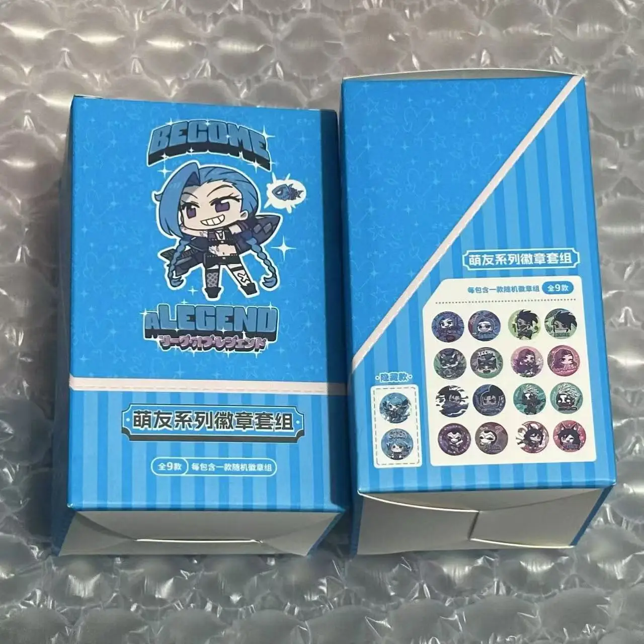 Chibi Series Tin Badge set Blind box Set(8pieces in total) Ahri Jinx Akali Teemo Gwen Seraphine Yasuo Ekko Jhin Orianna - view 6