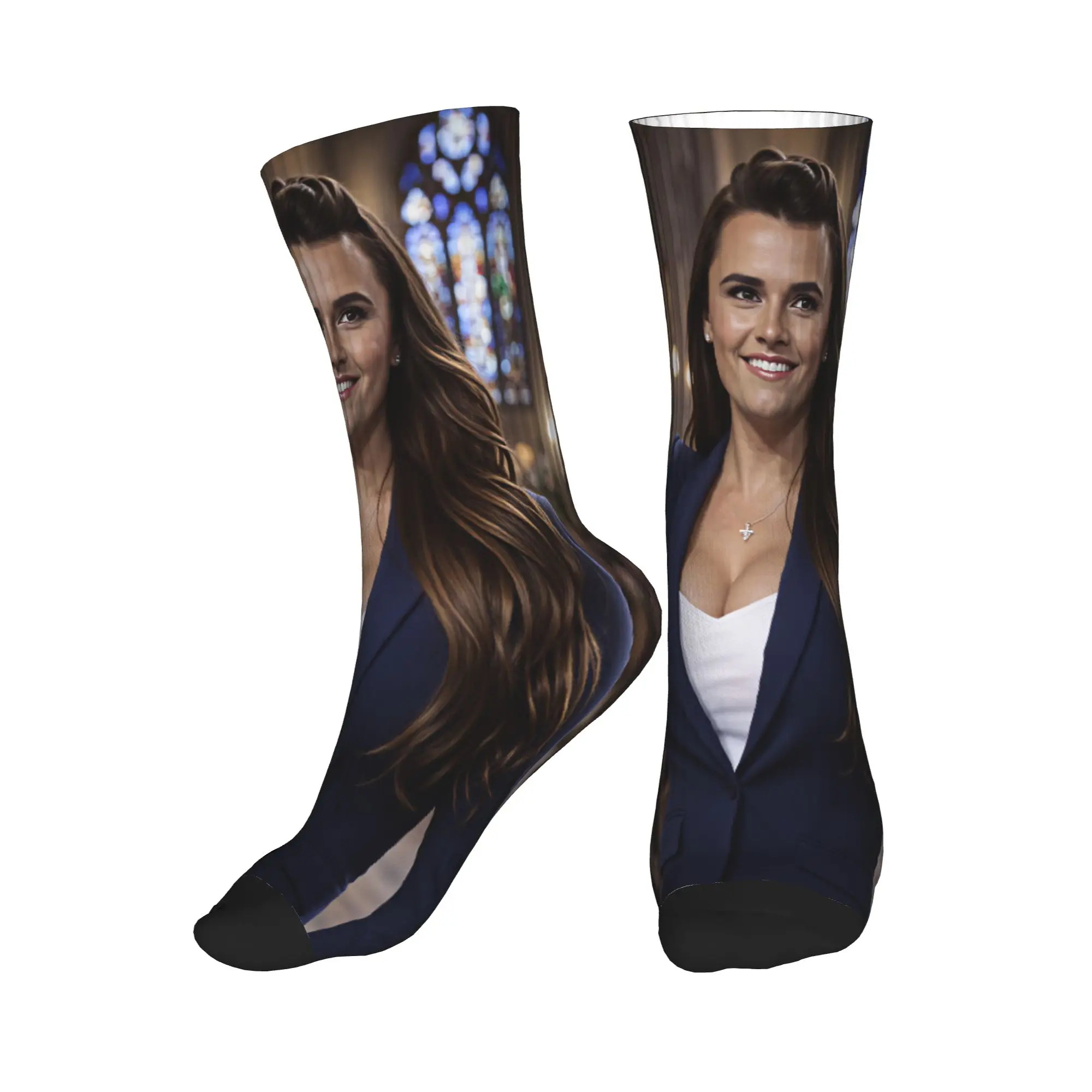 Charlie Kirk Church Power Pose Meme Socks  Kawaii Stockings Winter Anti Skid Men Socks High Quality Pattern Running Socks