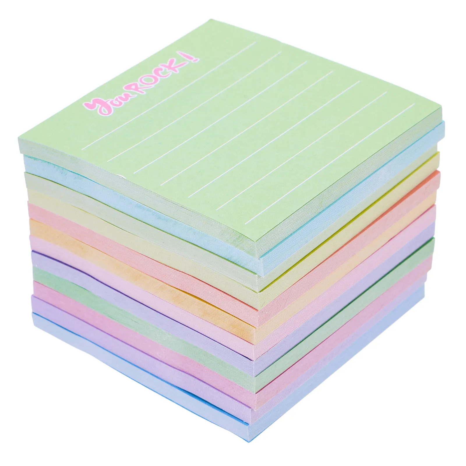 12-個の色付きの小さな粘着タブポケットメモステッカー厚紙両面書き込み跡が残らない取り外し可能なノート学生向け