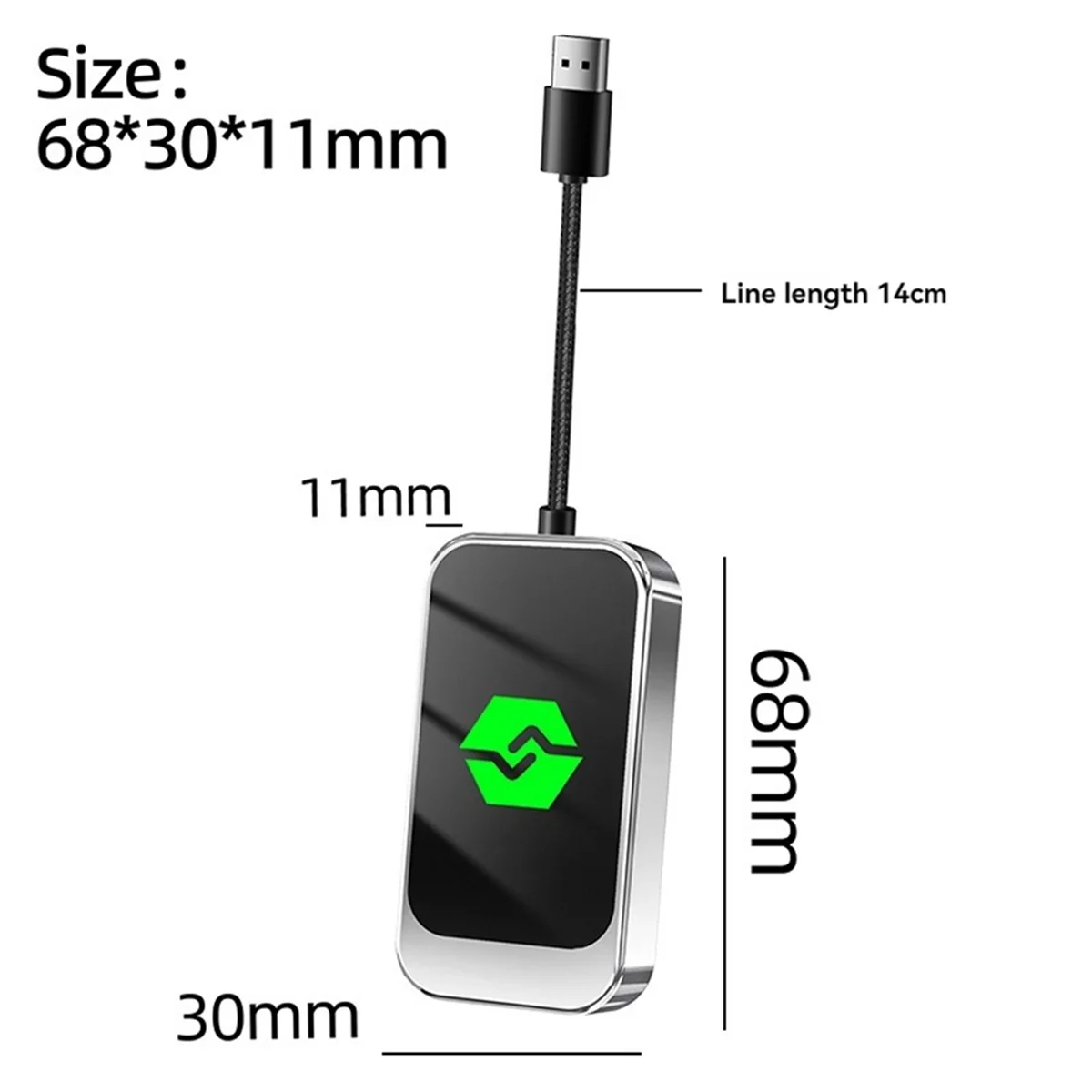 ABJG-2-In-1 Wireless Carplay Android Auto محول USB محول السيارة اللاسلكي تحويل السلكية Android Auto