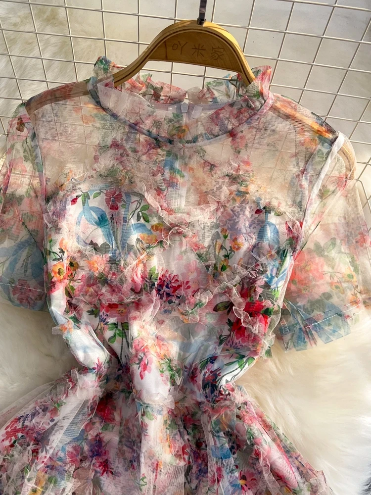 Ele ort Sve รอบ Ne A-Line Me พิมพ์ Dr Slimming เอวเอวสูงเกาหลี Sle เดินทางฤดูร้อน Dr