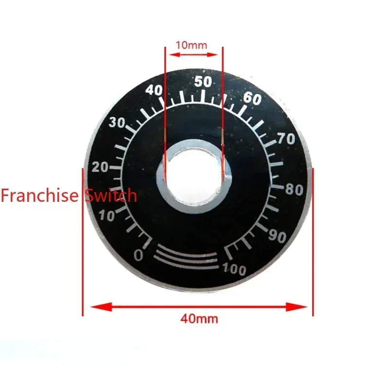526.75070028PCS Special RV24 RV30 WH118 Single Turn Potentiometer Knob With Dial Digital Angle Display