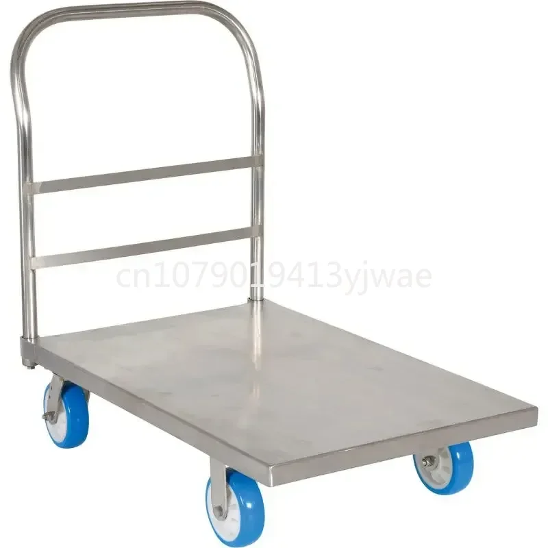 800kg Load Industrial Plastic Heavy Duty Foldable Platform Hand Trolley Carts Truck