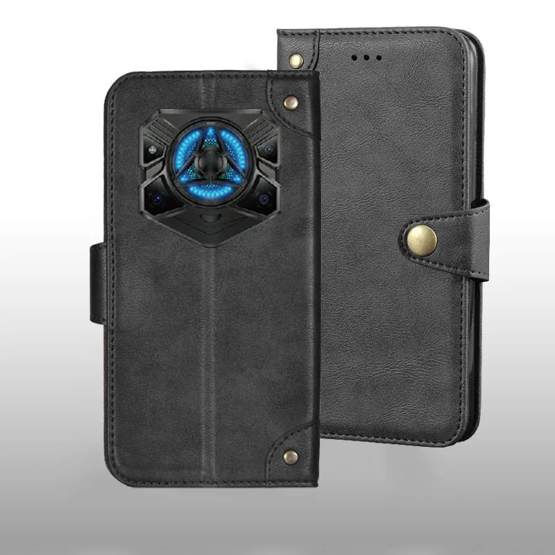 For Doogee Blade 20 Play case Metal Buckle retro Leather Back Case Cover For Doogee Blade 20 Play Phone Accessories