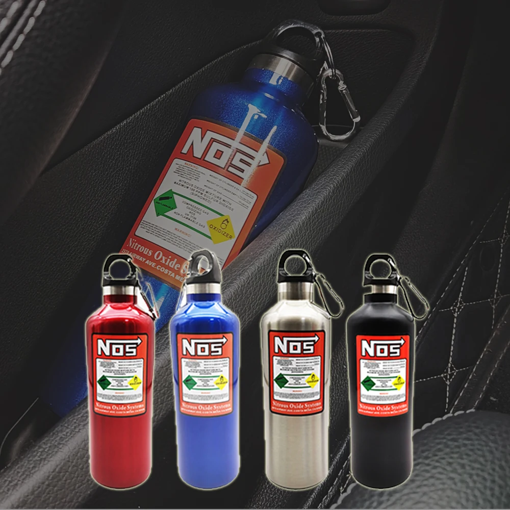 Nos garrafa de nitrogênio copo de isolamento de carro 500ml pote de isolamento modificado estilo de corrida acessórios de decoração de interiores de carro