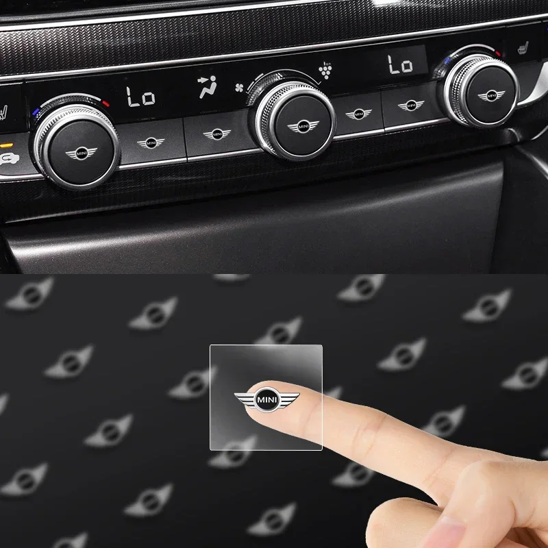

1/2/5/10pcs Car Styling Emblems Stickers Interior Decoration Decal For BMW Mini Cooper Countryman Clubman R55 R56 R60 F54