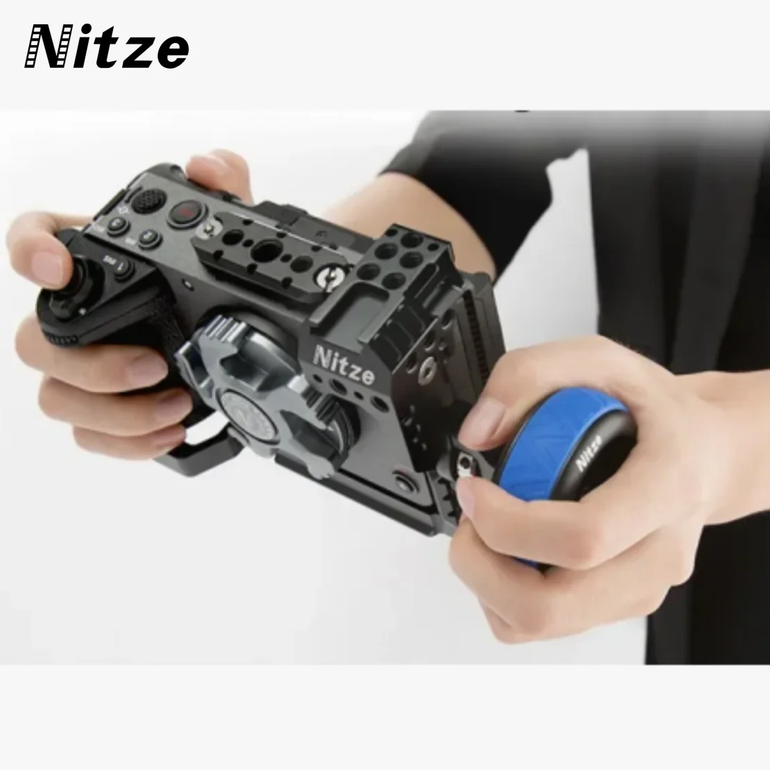 Nitze Camera Grip Wheel Side Handle with 3/8” Screw and Detachable Locating Pins  PA31E PA31A PA31B PA31C PA31D