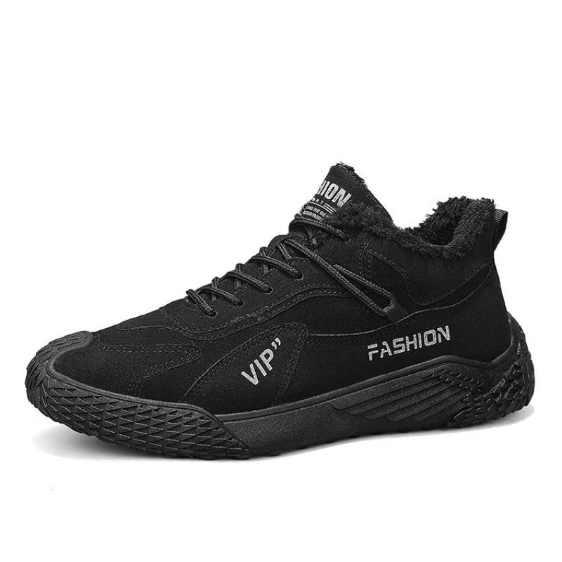 

Hot selling new winter men's cotton shoes with British style casual sports shoes plus size warm men's boots