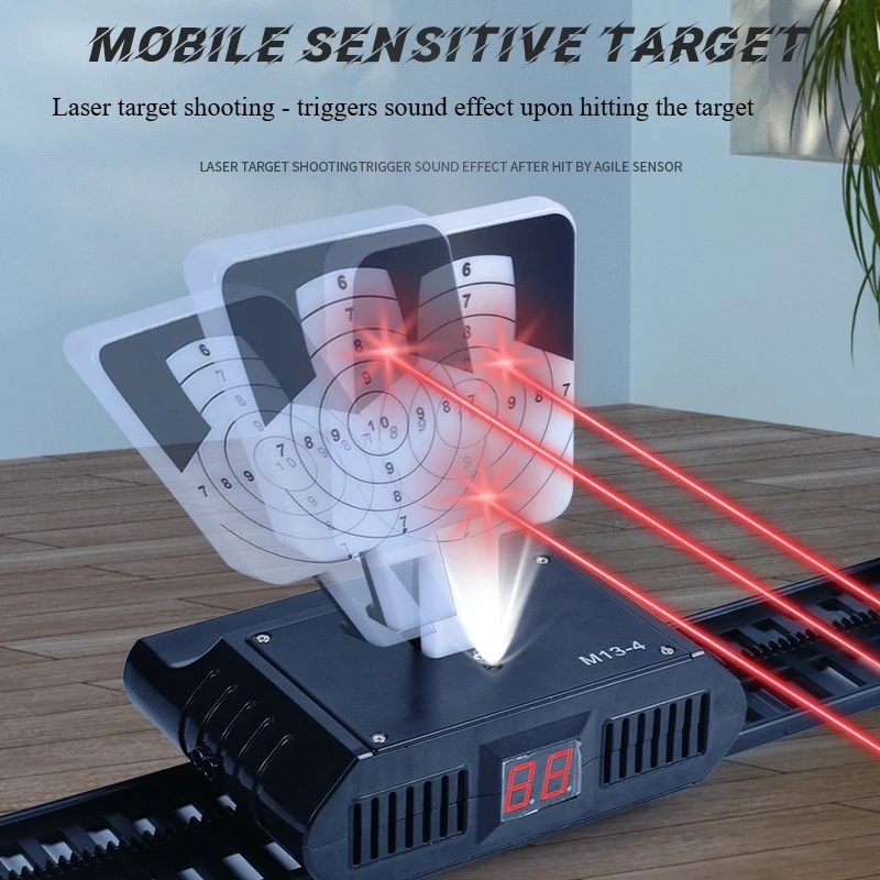 

New Laser-sensing Mobile Target with Oscillating Surface, Count Training Target for Boys, Model Toy