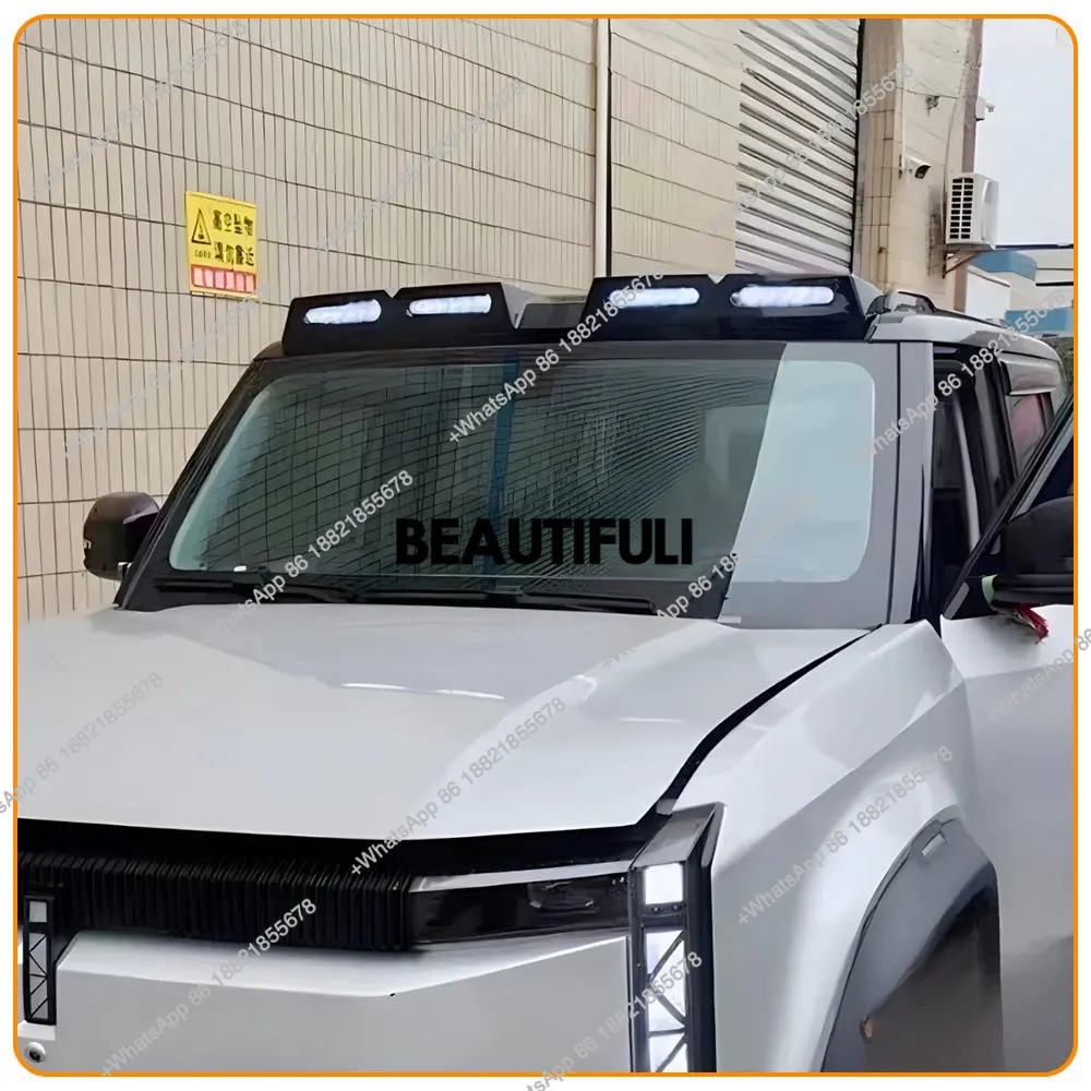 Car Accessories Top Light LED Roof Light Glossy Black for  ICar 03 SUV 2024