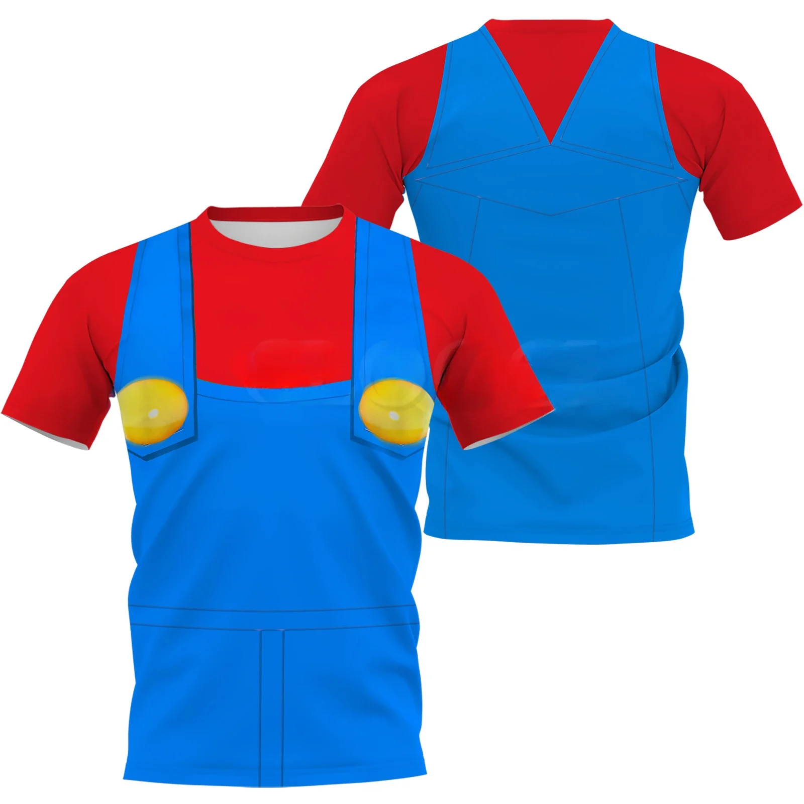 Cartoon Bowser 3D Print Cosplay Shirt Men T Shirt Women Tee Boys Top Children Parent Child Quick dry short sleeves kids Tshirt view 2
