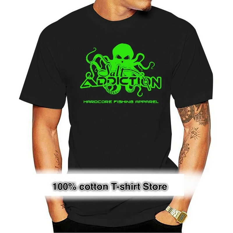 Salt Addiction Fishing t shirt Saltwater shirt Ocean Octopus flats fish life rod