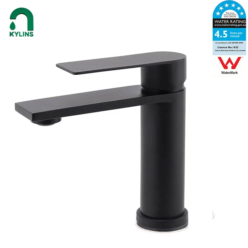 KYLINS Matte Black Smart Bathroom Faucet for Kitchen WELS Washbasin Tap for Kitchen Cabinet Tapware Washhand Stand Bath