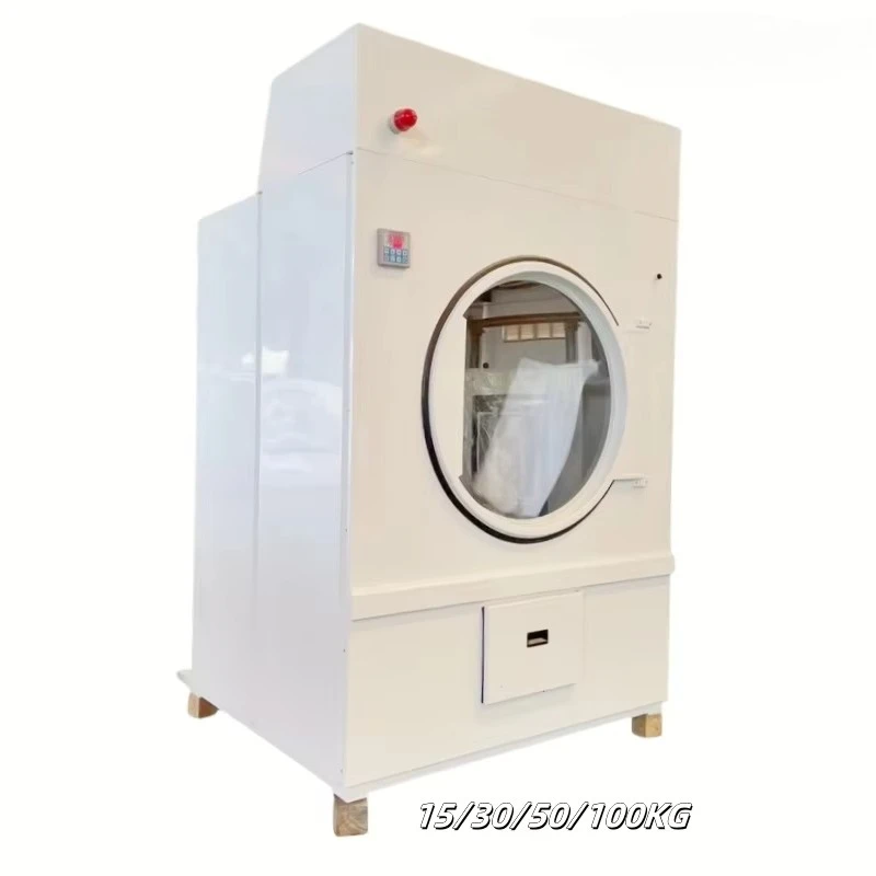 Commercial Industrial Steam Laundry Dryer Machine Stainless Steel Centrifugal Dryer Equipment Stacked Washer Dryer view 2