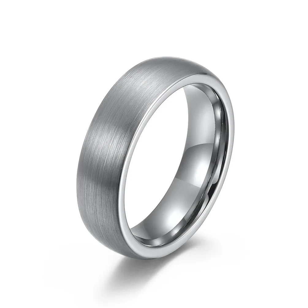 

Luxury Tantalum Metal Couple Rings with Zircon Inlay Elegant Wedding Engagement Band High Quality Fashion Jewelry For Women