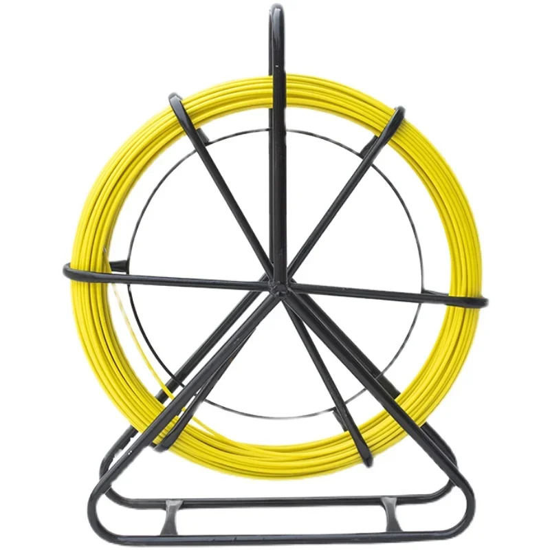 3.4mm*100m Portable Thickened Bracket Lead Threader Electrical Optical Cable Cable Lead Pipe Perforation Dark Pipe Lead Machine