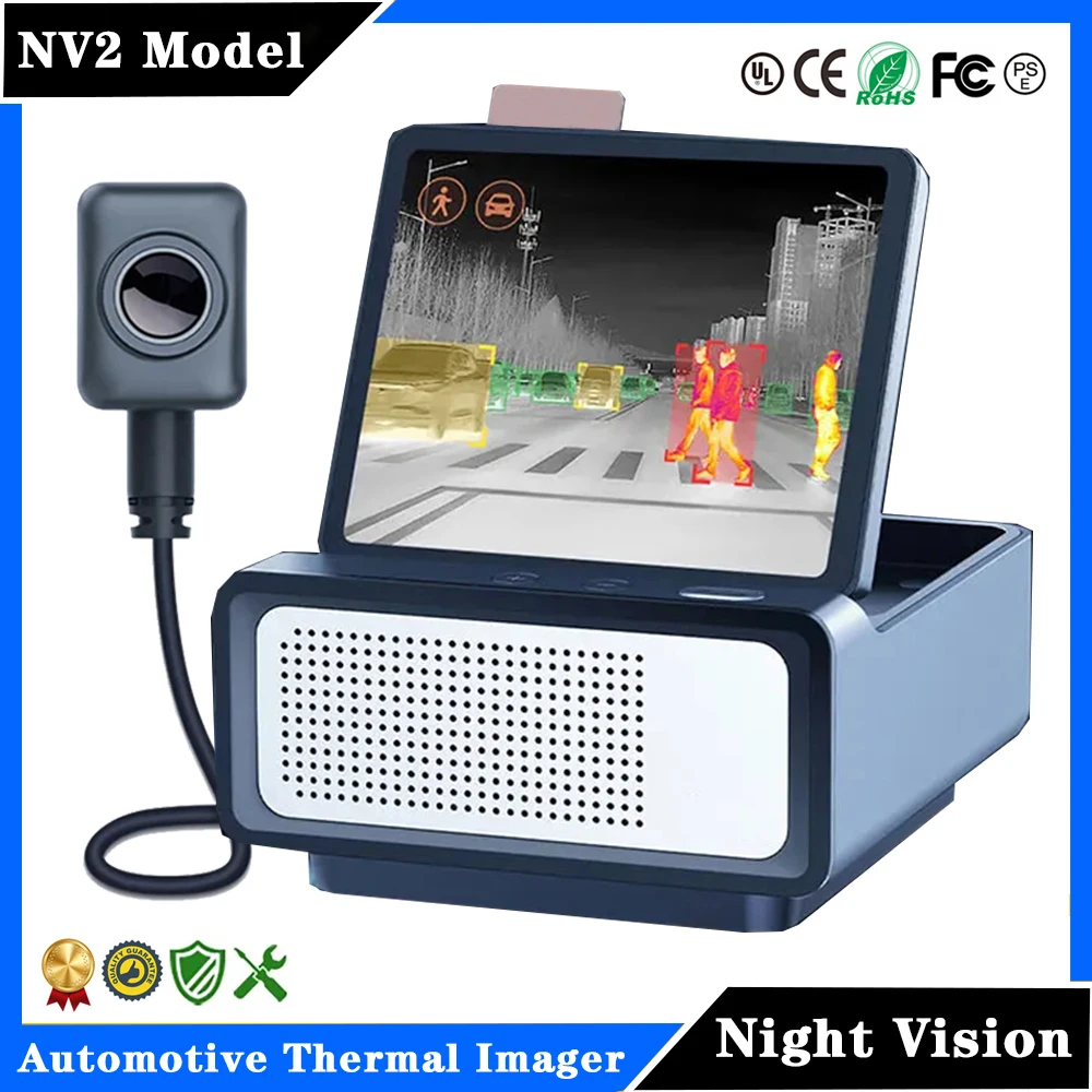 InfiRay NV2 Car Night Vision Thermal Imager Advanced Automotive Driving Sight Infrared Thermal Imaging Camera for Car Bus Truck