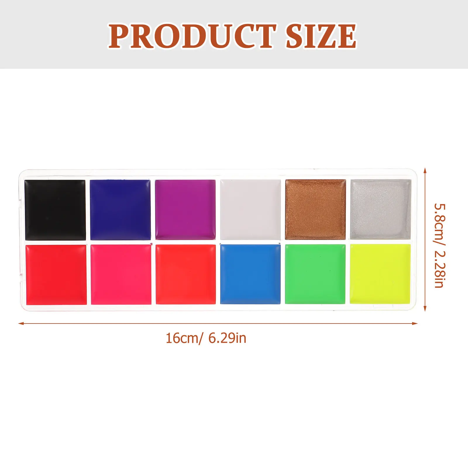 1 Box Fluorescent Oil- Paint Halloween Party Cosplay Body Paint Pigment Waterproof Face Makeup Pigment Festival