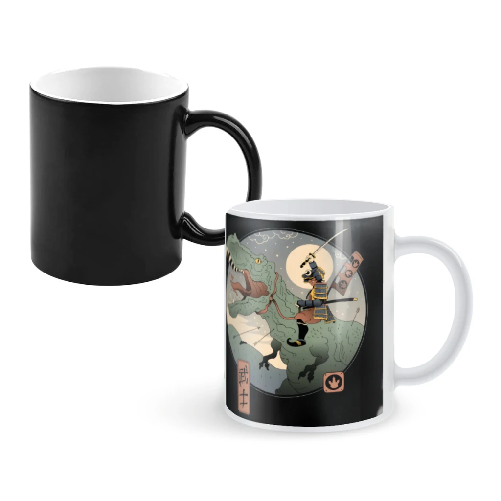 

Jurassic SamuraiCoffee Mugs And Mug Creative Color Change Tea Cup Ceramic Milk Cups Novelty Gifts