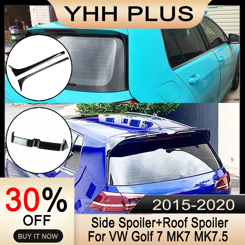 

Rear Roof Spoiler + Rear Side Window Spoiler For VW GOLF 7 GOLF 7.5 MK7 MK7.5 VII 2015-2020 Accessories Auto Exterior Parts HOT