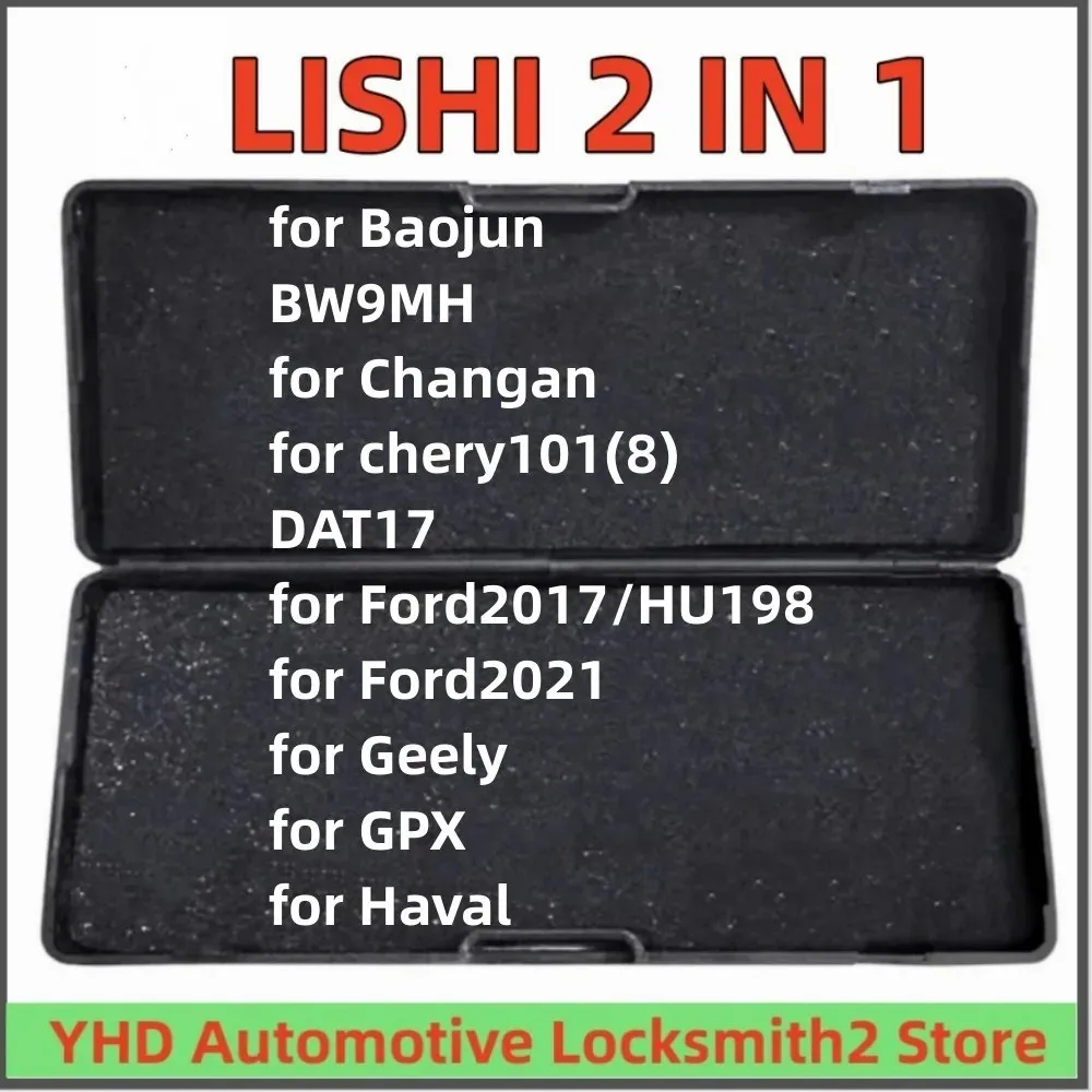 LISHI 2 IN 1 Tool for Baojun BW9MH for Changan for Chery101(8) DAT17 for Ford2017/HU198 for Ford2021 for Geely for GPX for Haval