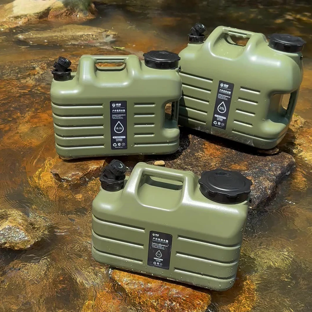 

18,5 л уличная корзина для воды большой емкости портативная канистра для питьевой воды со съемным краном для кемпинга, рыбалки, пикника, пешего туризма