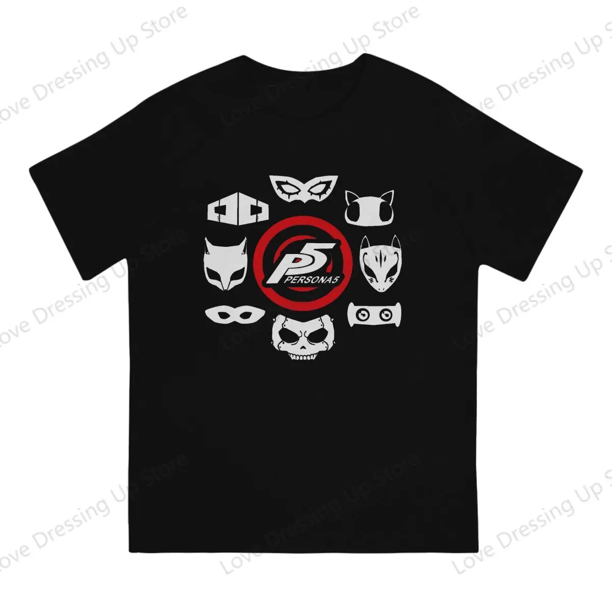 Persona 5 100%Pure Cotton Sport Men T-Shirt Phantom Thieves Short sleeve Tshirts O-Neck Tee Funny Tops