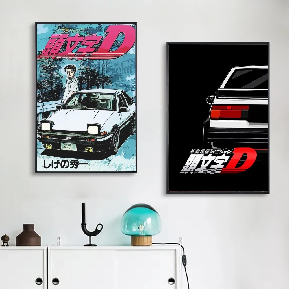 

Initial D Anime Poster DIY Poster Kraft Paper Vintage Poster Wall Art Painting Study Stickers Big Szie Wall Painting