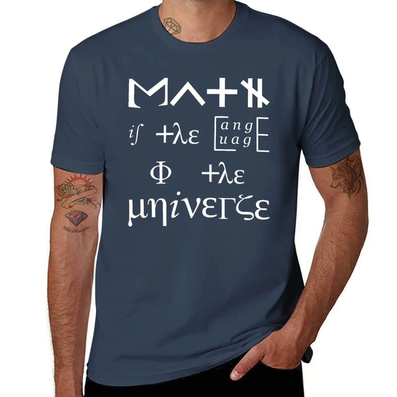 

Funny Math T Shirt-Math Is The Language Of The Universe for Women Men T-Shirt t shirts with prints T-Shirt