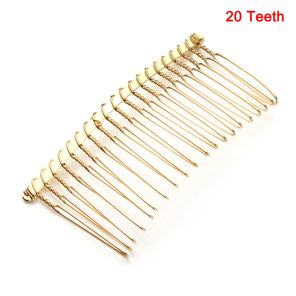Metal Wire Hair Combs Wire Bridal Wedding Veil Combs Hair Clip for Decorative Jewelry Gift
