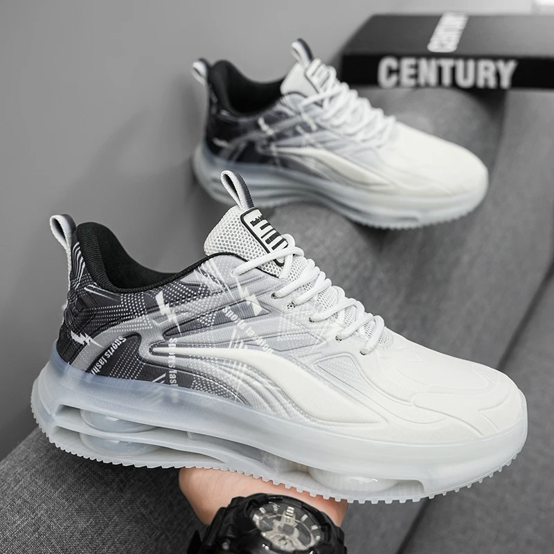 

Men's Fashion Basketball Shoes with Air Cushions Non-Slip Breathable and Shock-Absorbing Suitable for Men's Outdoor Activities