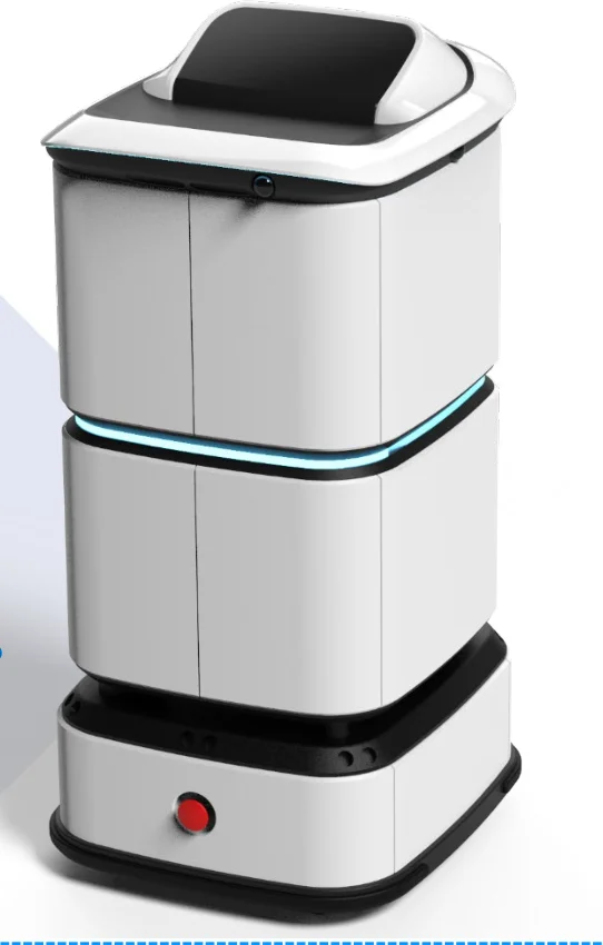 Advanced AI-Powered 40kg Payload 10h Runtime Food Delivery Robot for Commercial Use in Restaurants Hotels & Offices
