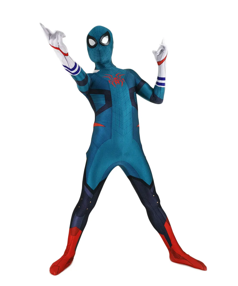 Disfraz de Spiderhero con estampado 3D, traje Zentai para fiesta de Halloween, Spiderhero, Spiderman, Spiderman, Spiderhero