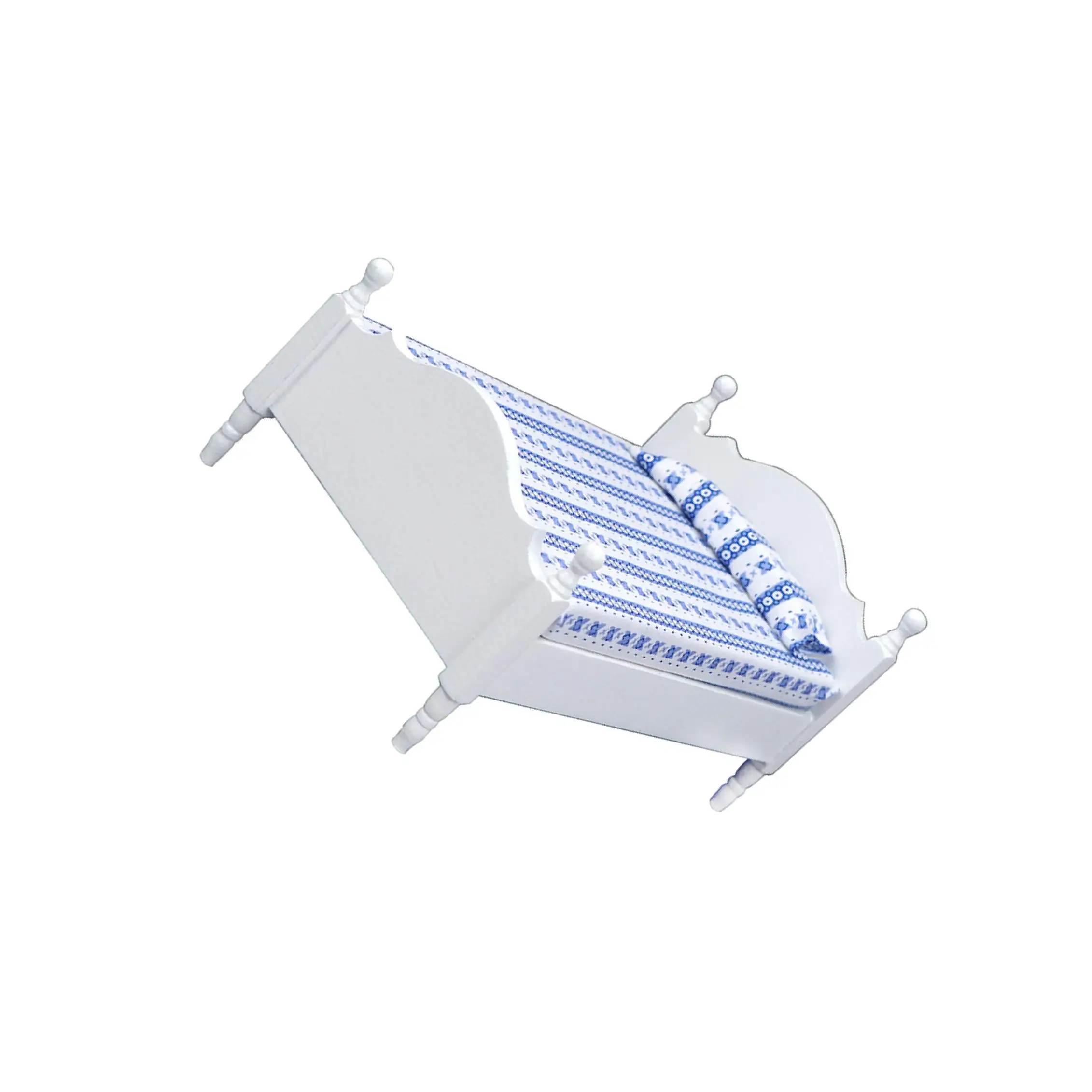 1:12 schaal poppenhuis eenpersoonsbed slaapkamermeubilair poppenhuis decor accessoire