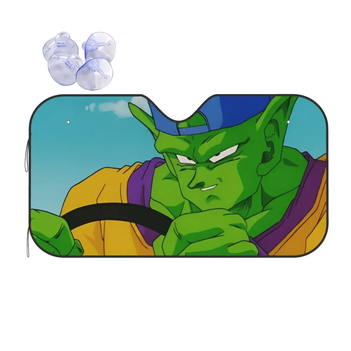 

Dragon Ball Driving Piccolo Retractable Windshield Sunshade 70x130cm Foils Sunshade Visor Accessories Covers