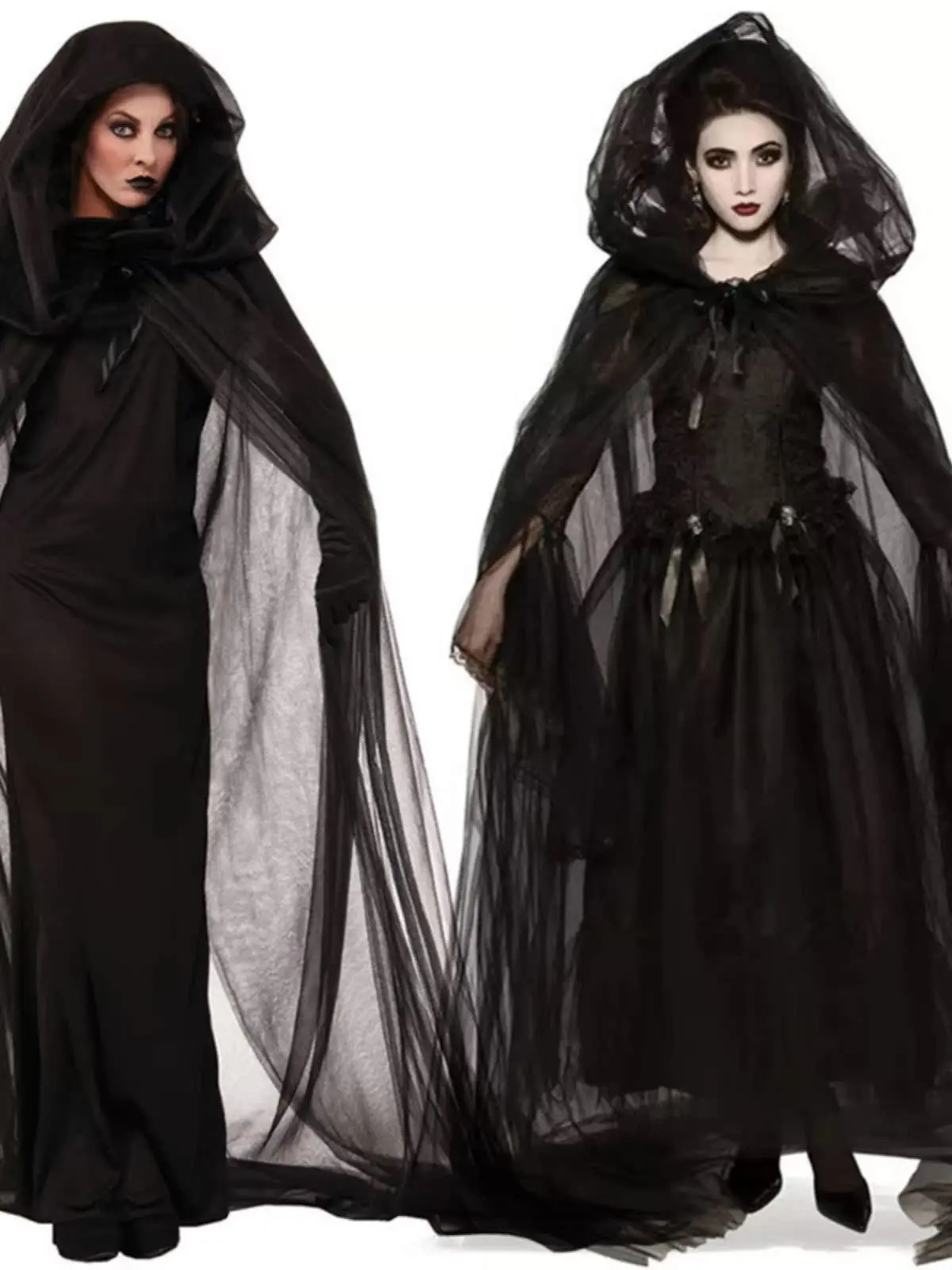 할로윈 의상 유령 신부 마녀 뱀파이어 코스프레 여성용 반짝이 전통 중국 웨딩 드레스 무대 공연