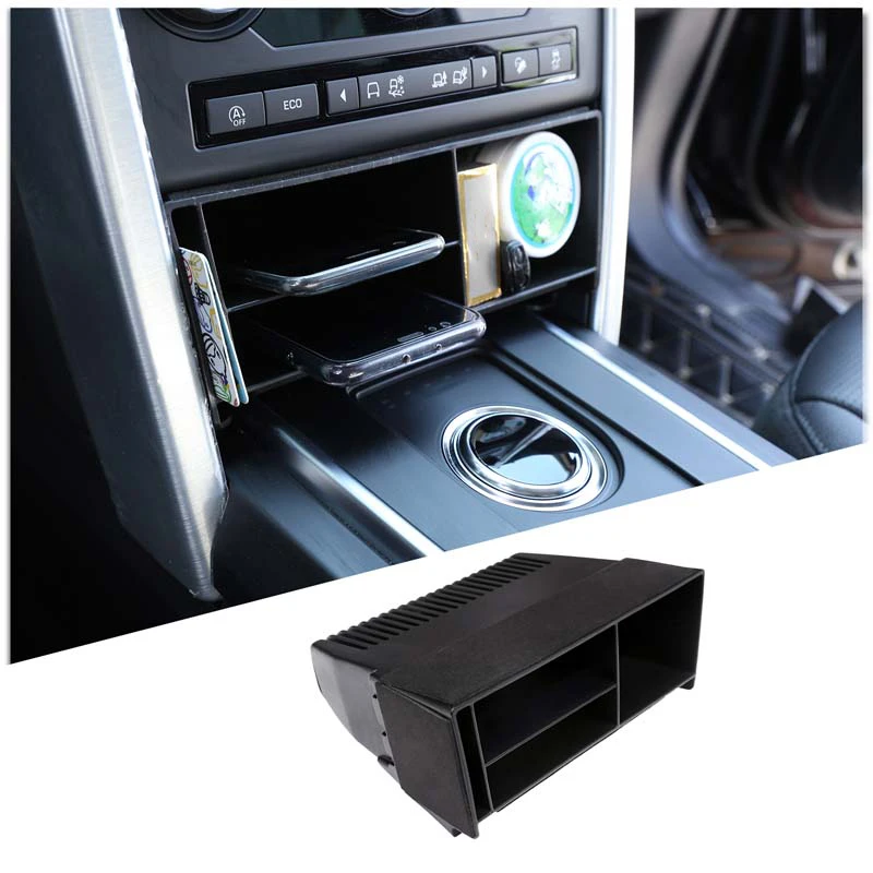 Versteckte Aufbewahrungsbox, multifunktionale Mittelkonsolen-Aufbewahrungsbox, Auto-Organizer für Land Rover Discovery Sport L550 2014–2019