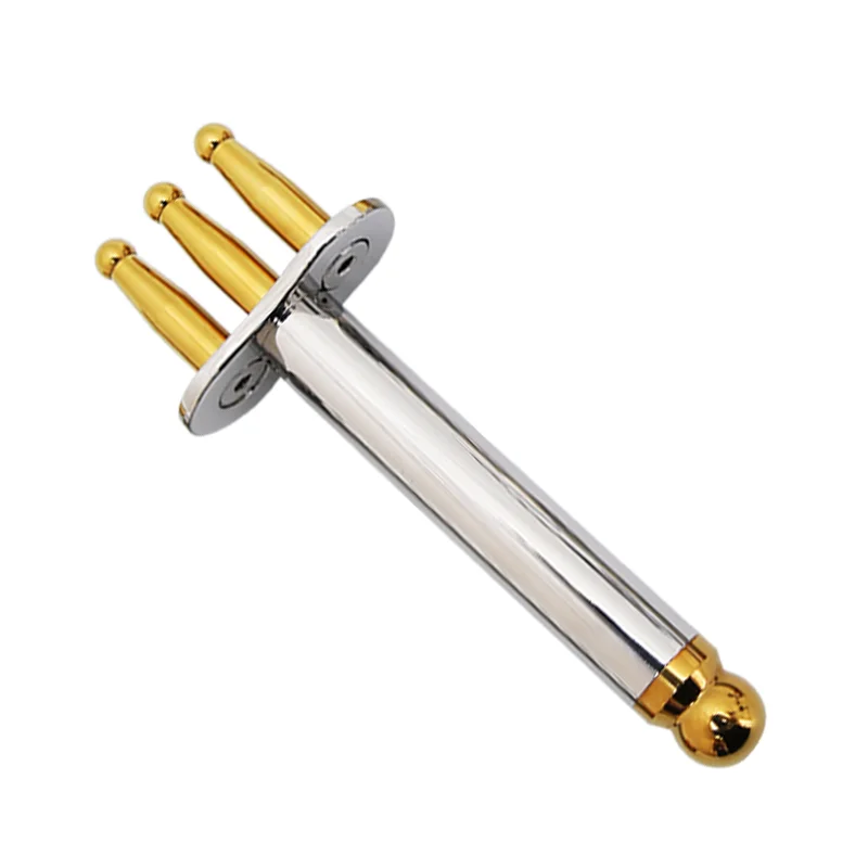 Magnetic Meridian Massage Fork Titanium Alloy 3 Prong Acupoint Lymphatic Drainage Muscle Relaxation Lightweight Portable