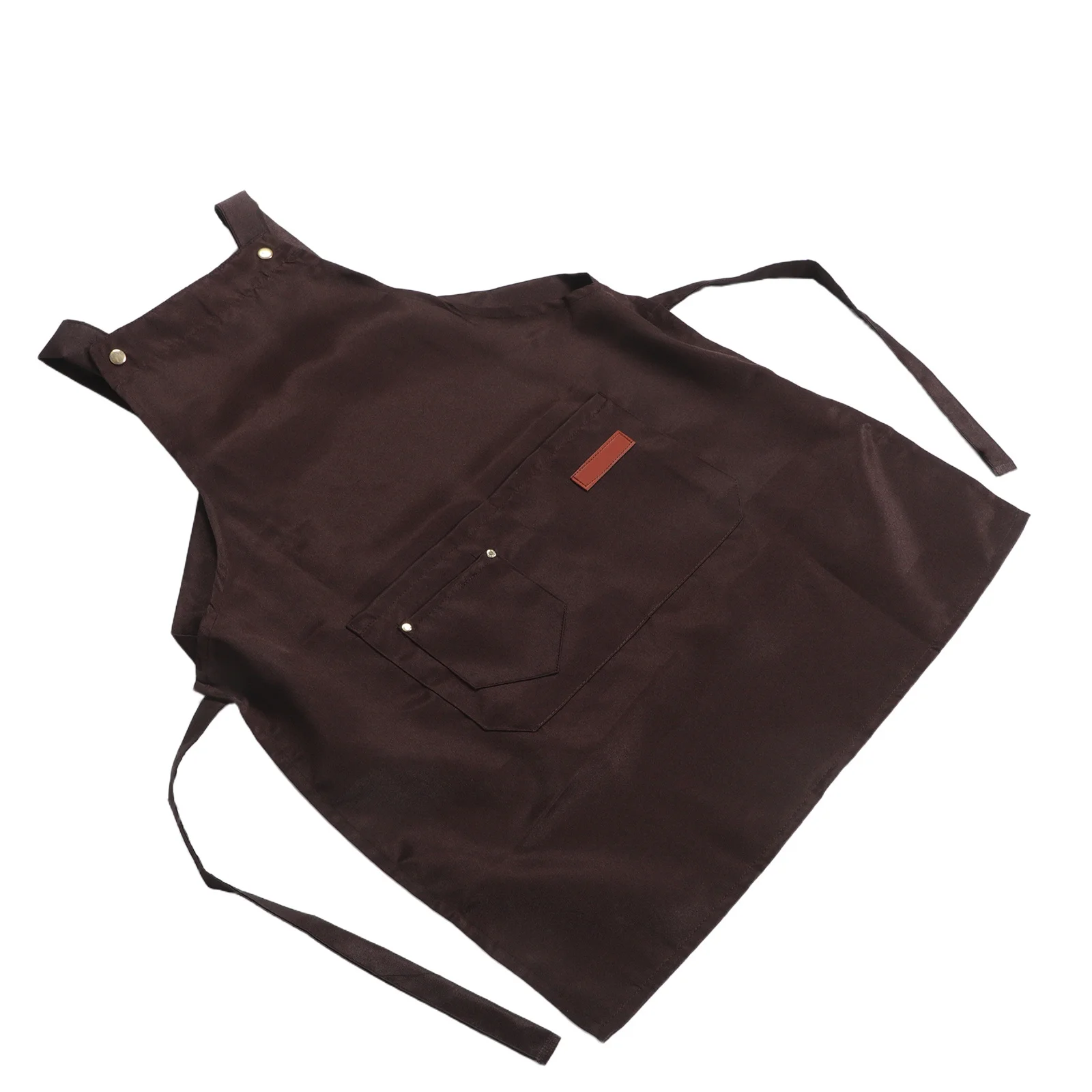 

Adjustable Waterproof Commercial Kitchen Bib Apron Oil Stain Resistant Straps Pockets Cooking Dishwashing Serving Professional