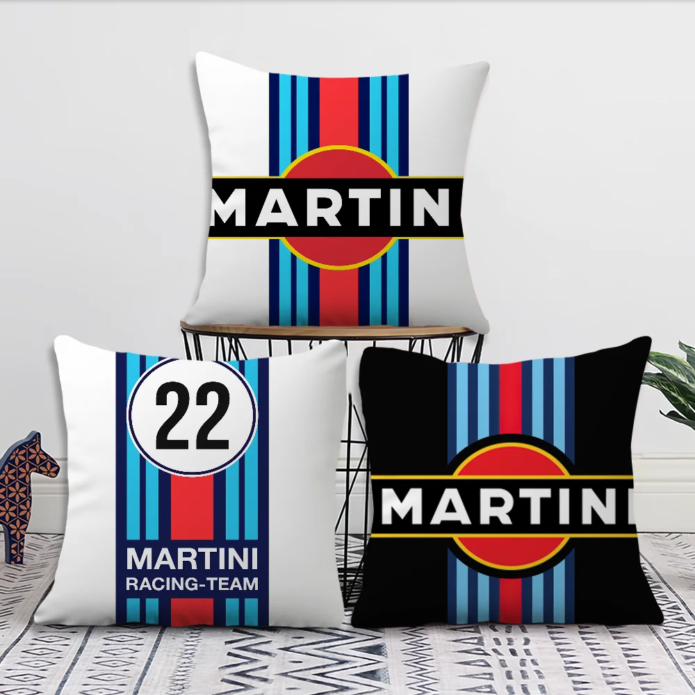 Pillow Case Fan Style Square Home Decor Cushion M-Martini Design R-Racing Cover Design Printed