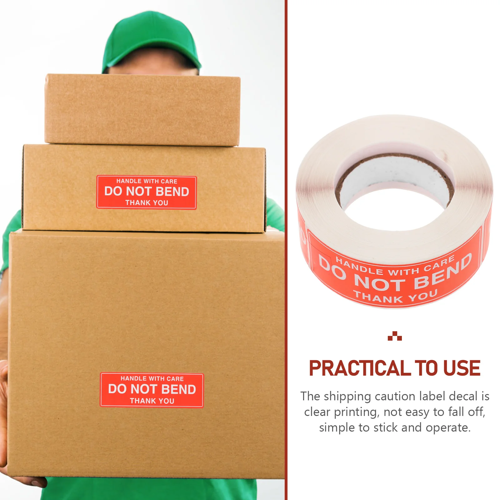 

Packing Labels for Moving Boxes Self-adhesive Stickers Do Not Bend Warning Package