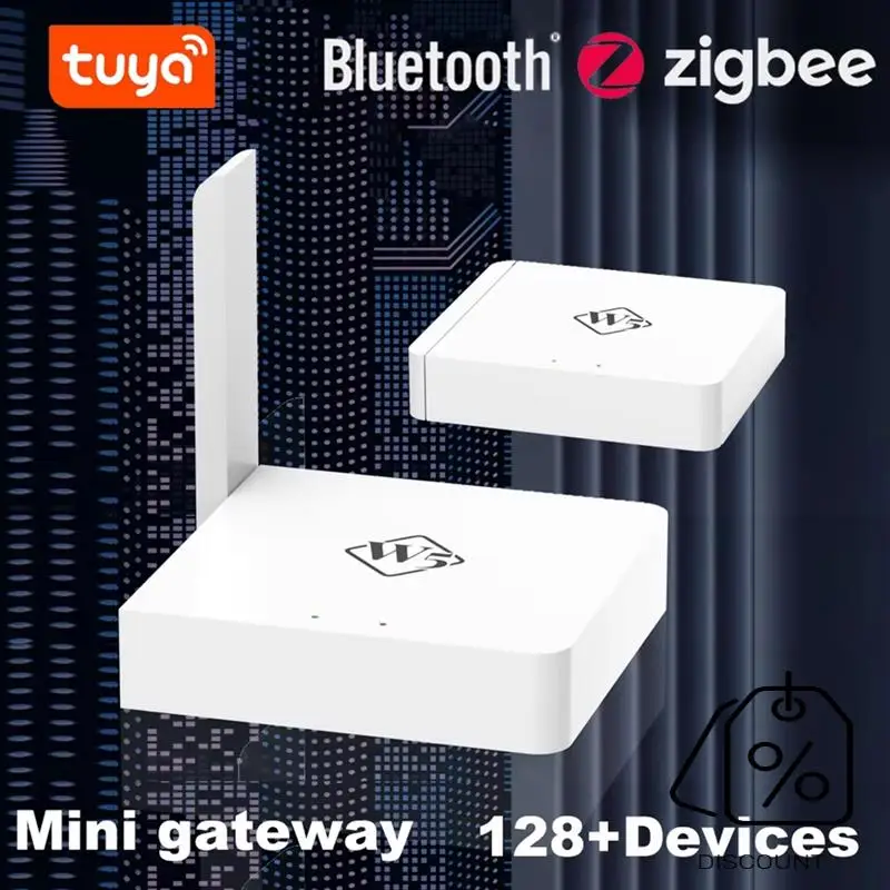 BAAG-nouvelle passerelle sans fil W5 Tuya Zigbee + Hub Bluetooth Version améliorée multimode peut accéder 128 + des appareils sub