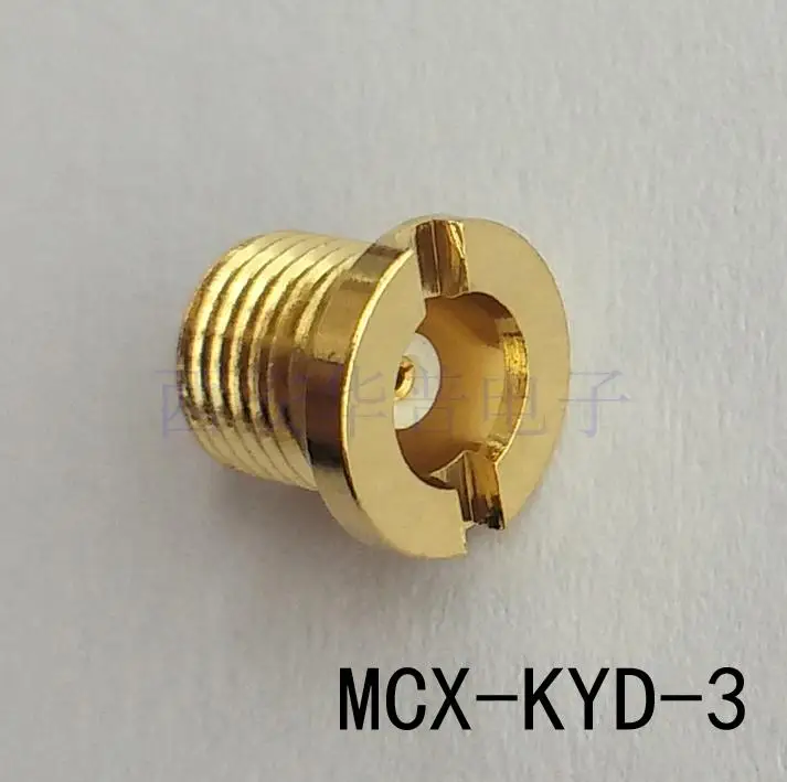 MCX-KYD-3 RF connector mcx-k female head threaded installation through the wall fixed socket mcx RF connector