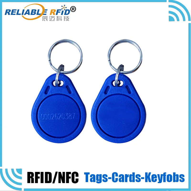 10Pcs READ ONLY ID 125KHz RFID EM4100 Door Entry Access Control High Quality Key Tag Keyfobs TK4100 Chip Proximity Card