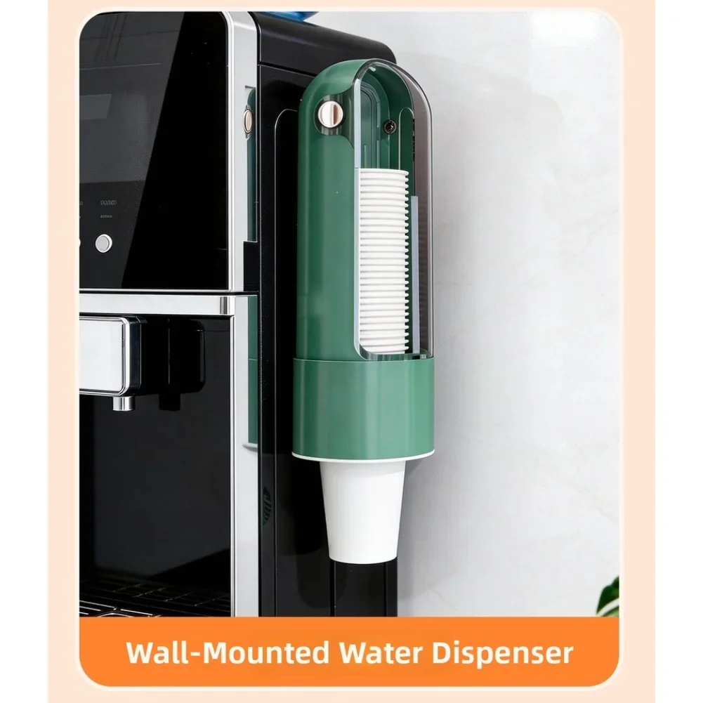 

Держатель для бумажных стаканчиков для диспенсеров воды с прозрачной крышкой для быстрого пополнения, установка без инструментов.