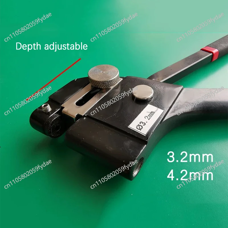 Advertising Luminous Metal Plate Punching Pliers Stainless Steel Iron Plate Galvanized Plate 3.2/4.2mm Manual Punching Pliers