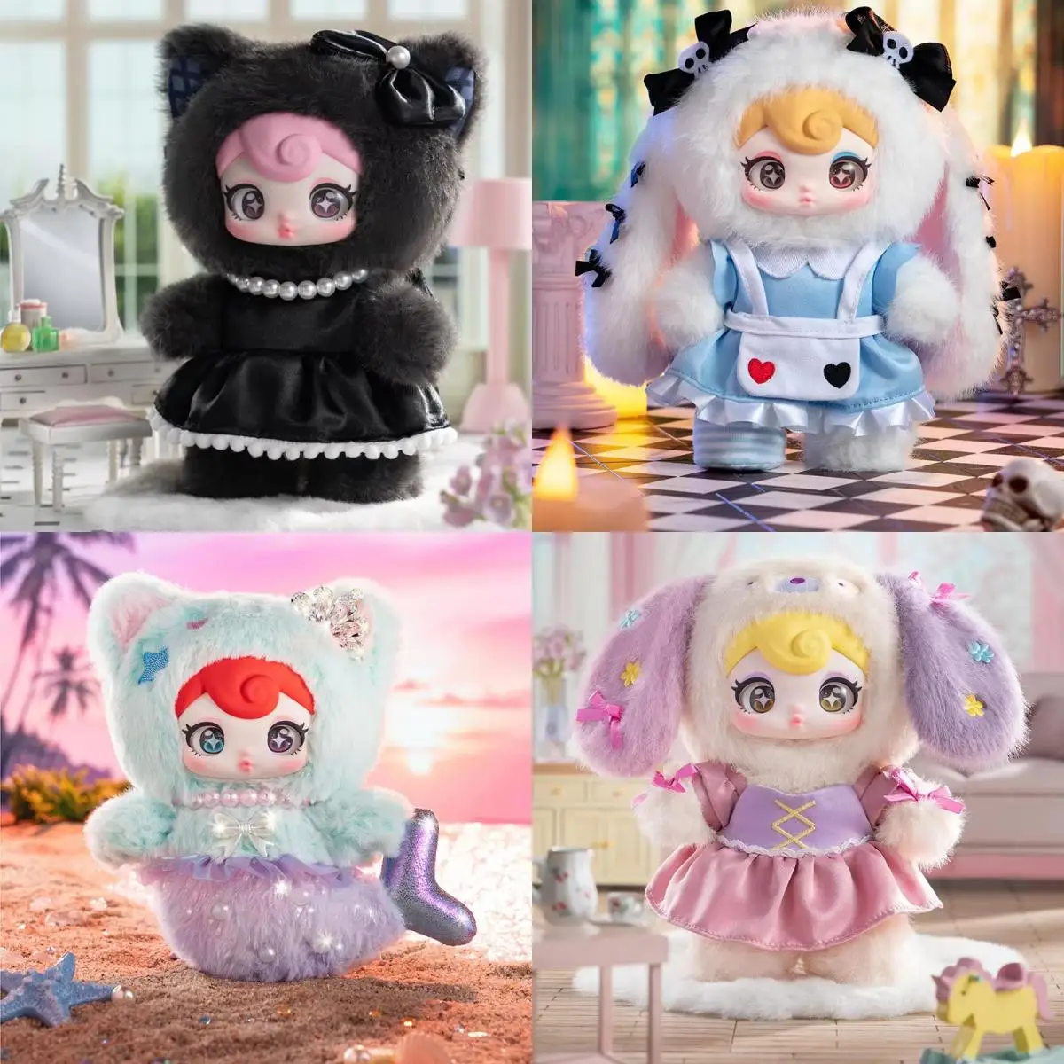 

Sunycoco Rebel Sweethearts Series Blind Box - Cute Vinyl Doll Mystery Bag Pendant Trendy Girl's Birthday Gift in Stock